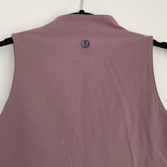 Lululemon Kimono Peacock Print V Neck Tank Top Lavender - Picture 5 of 6